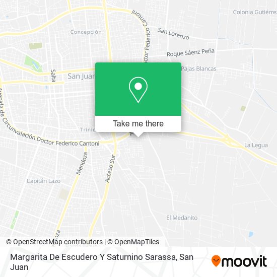Margarita De Escudero Y Saturnino Sarassa map