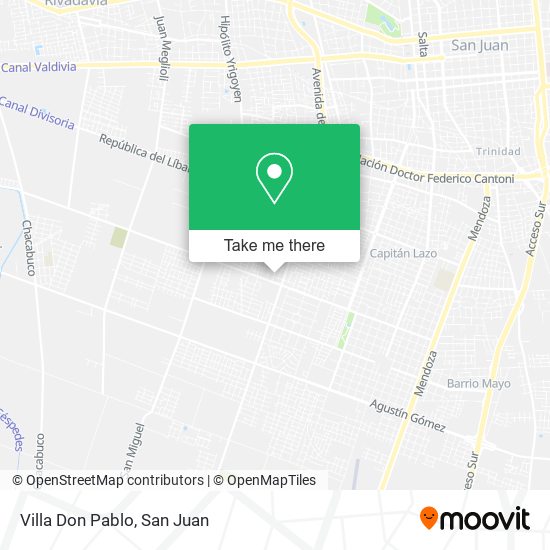 Mapa de Villa Don Pablo
