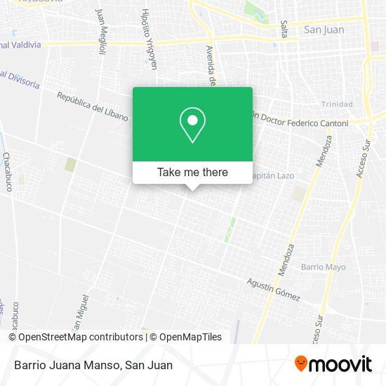 Barrio Juana Manso map