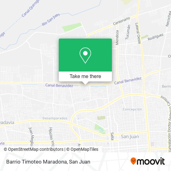 Barrio Timoteo Maradona map