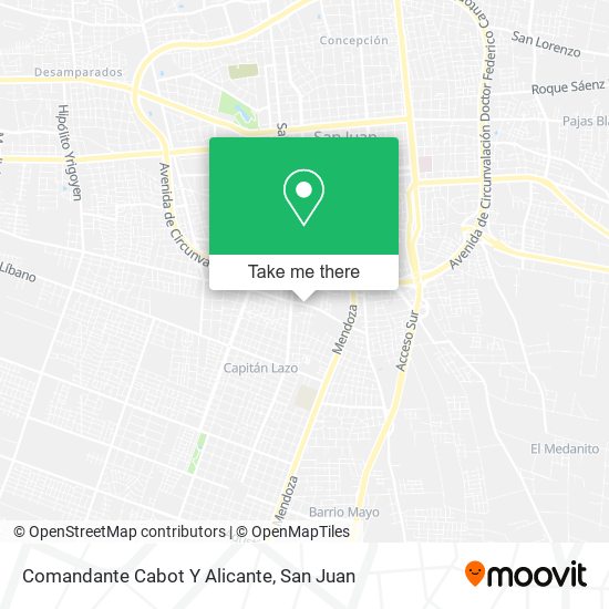Comandante Cabot Y Alicante map