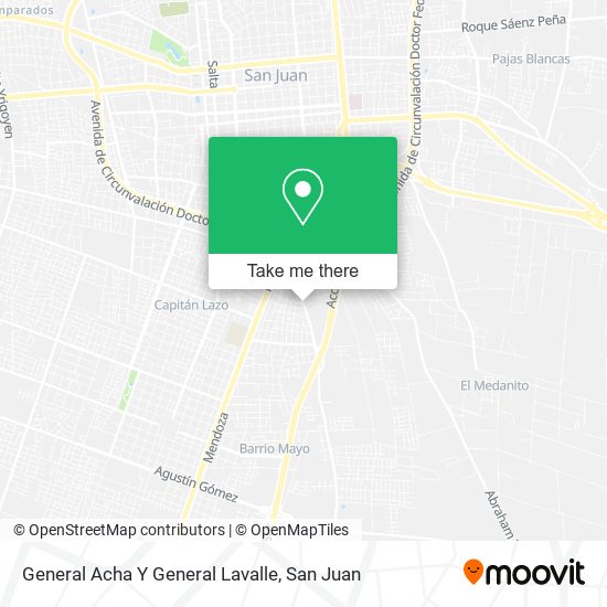 General Acha Y General Lavalle map