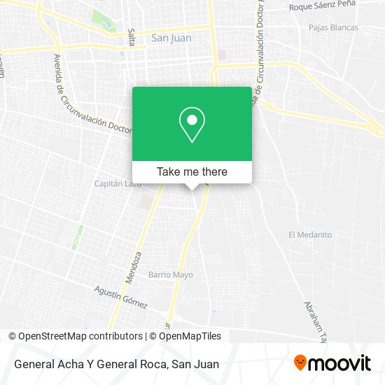 General Acha Y General Roca map