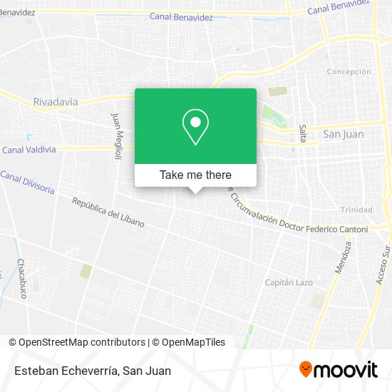 Mapa de Esteban Echeverría