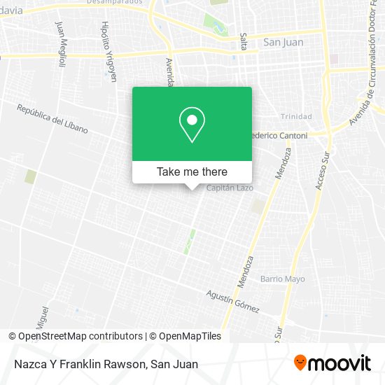 Mapa de Nazca Y Franklin Rawson
