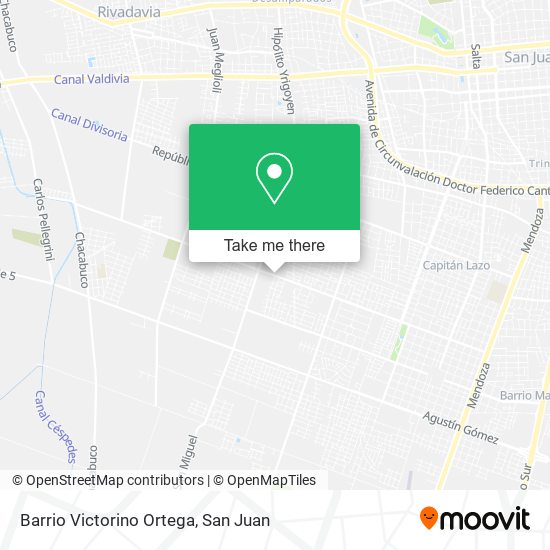 Barrio Victorino Ortega map