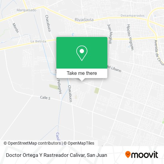 Mapa de Doctor Ortega Y Rastreador Calivar