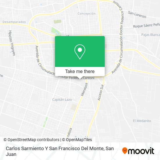 Carlos Sarmiento Y San Francisco Del Monte map