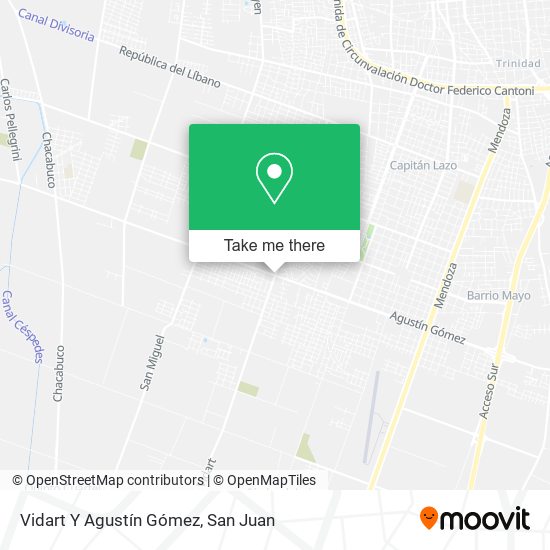 Mapa de Vidart Y Agustín Gómez