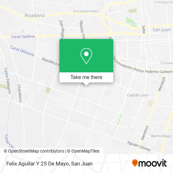 Felix Aguilar Y 25 De Mayo map