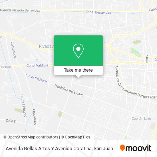 Avenida Bellas Artes Y Avenida Coratina map