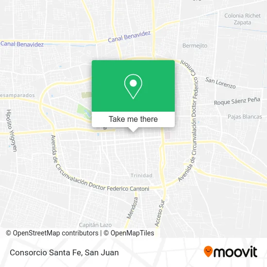 Consorcio Santa Fe map