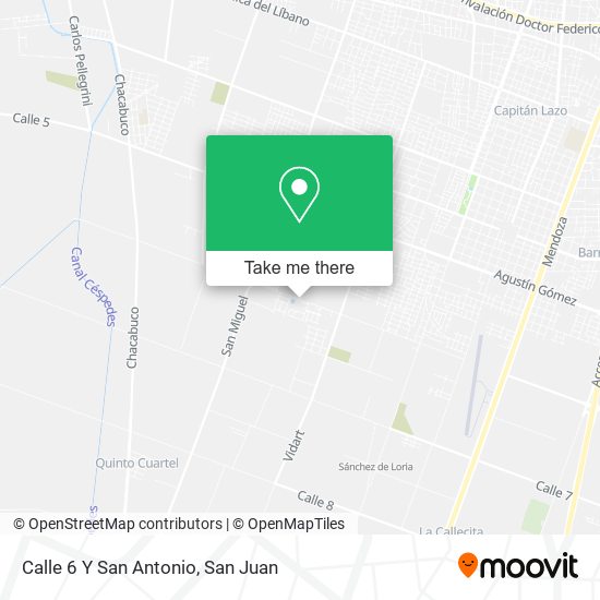 Mapa de Calle 6 Y San Antonio
