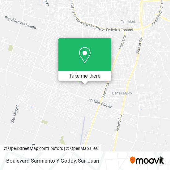 Mapa de Boulevard Sarmiento Y Godoy