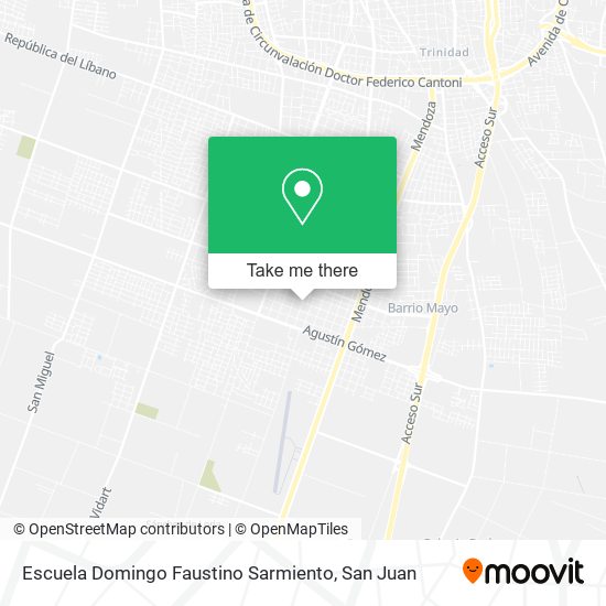 Escuela Domingo Faustino Sarmiento map