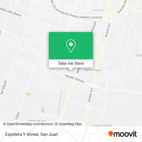 Mapa de Ezpeleta Y Alvear