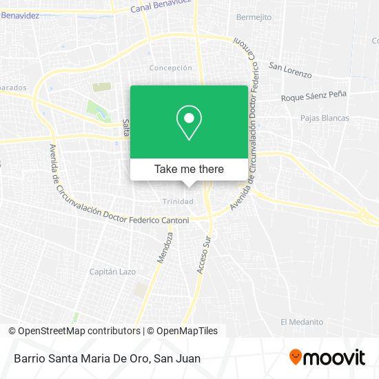 Mapa de Barrio Santa Maria De Oro