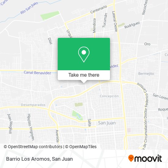 Barrio Los Aromos map