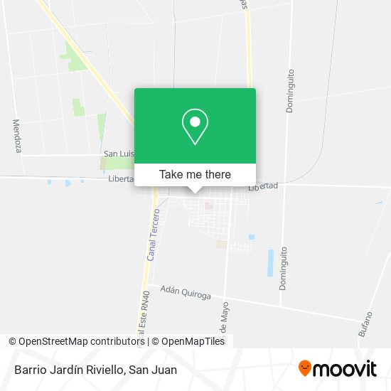 Barrio Jardín Riviello map