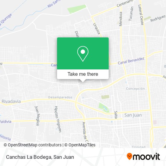 Mapa de Canchas La Bodega