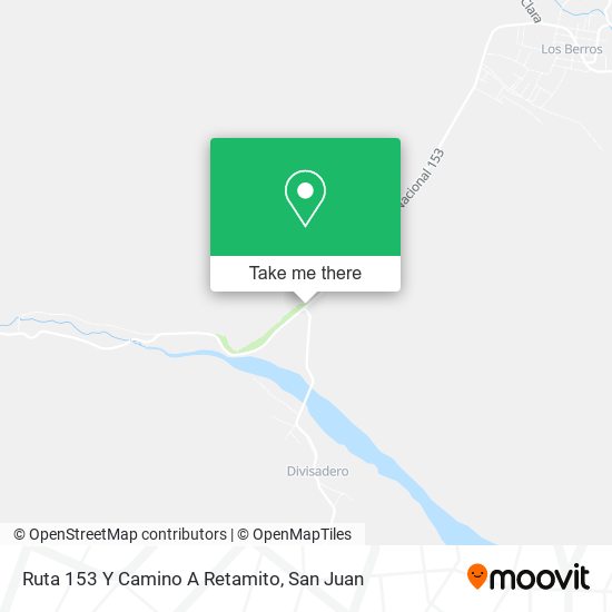 Ruta 153 Y Camino A Retamito map