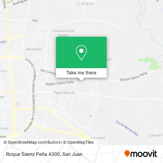 Roque Saenz Peña 4300 map