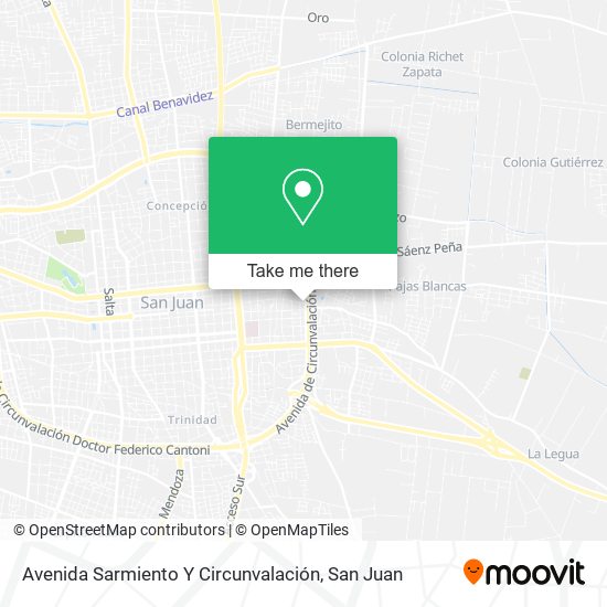 Avenida Sarmiento Y Circunvalación map