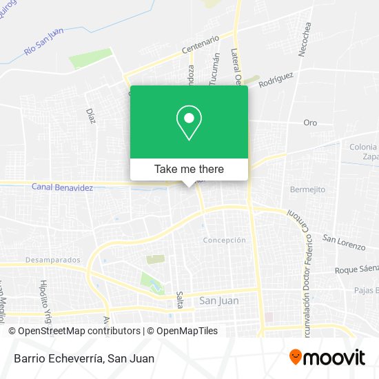 Barrio Echeverría map
