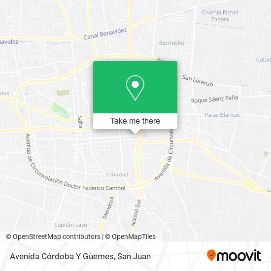 Avenida Córdoba Y Güemes map