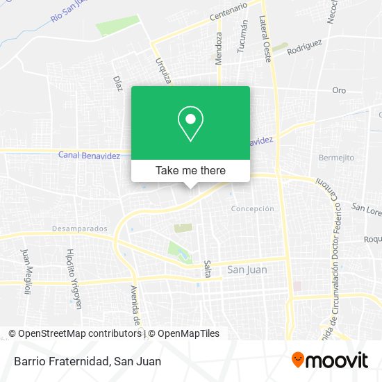 Mapa de Barrio Fraternidad