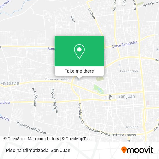 Mapa de Piscina Climatizada