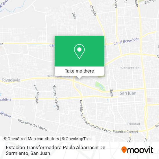 Estación Transformadora Paula Albarracín De Sarmiento map