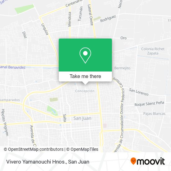 Vivero Yamanouchi Hnos. map