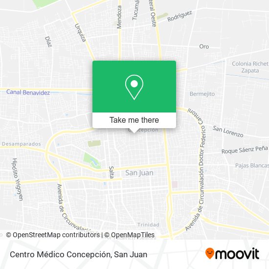 Centro Médico Concepción map