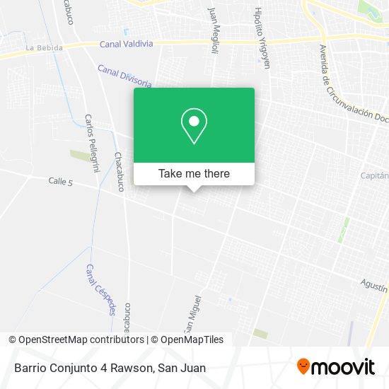 Mapa de Barrio Conjunto 4 Rawson