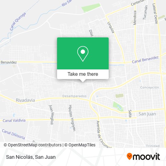 Mapa de San Nicolás