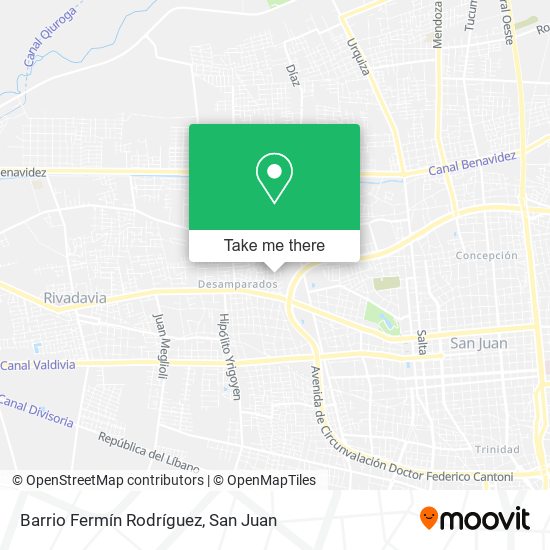 Mapa de Barrio Fermín Rodríguez