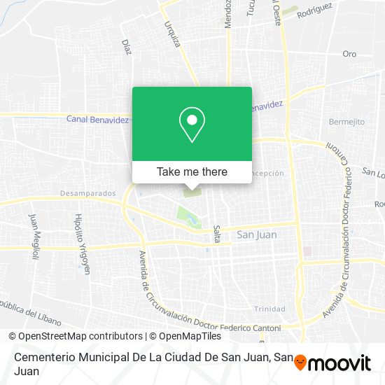 Cementerio Municipal De La Ciudad De San Juan map