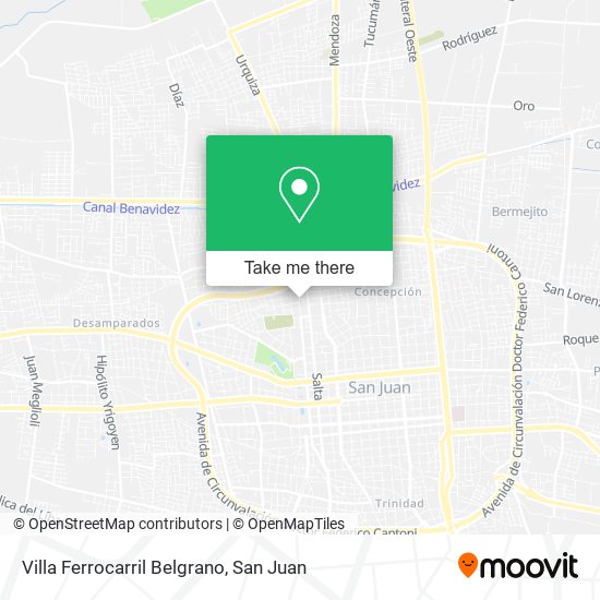 Villa Ferrocarril Belgrano map
