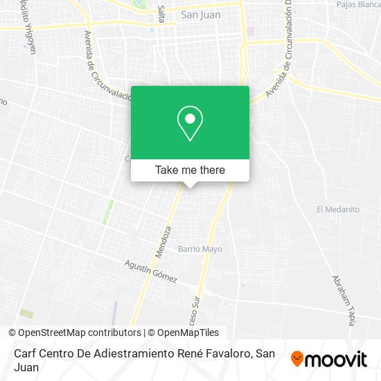 Carf Centro De Adiestramiento René Favaloro map