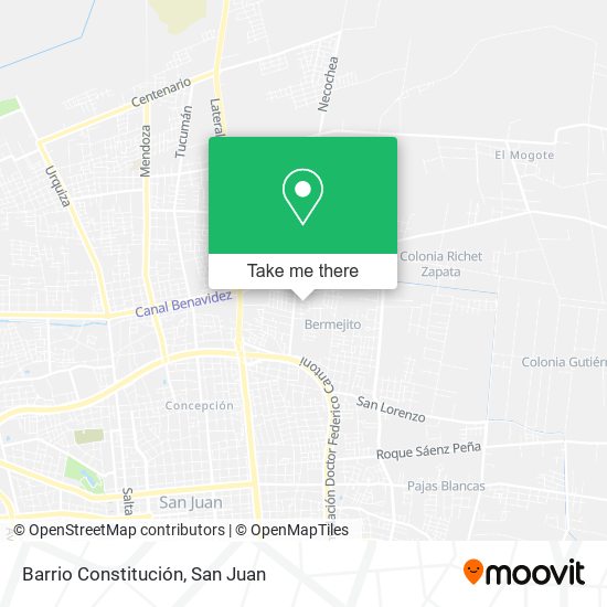 Barrio Constitución map