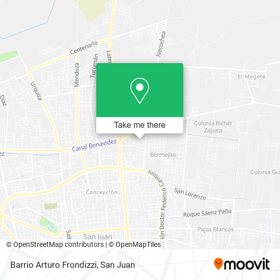 Barrio Arturo Frondizzi map