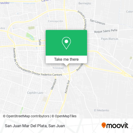 Mapa de San Juan Mar Del Plata