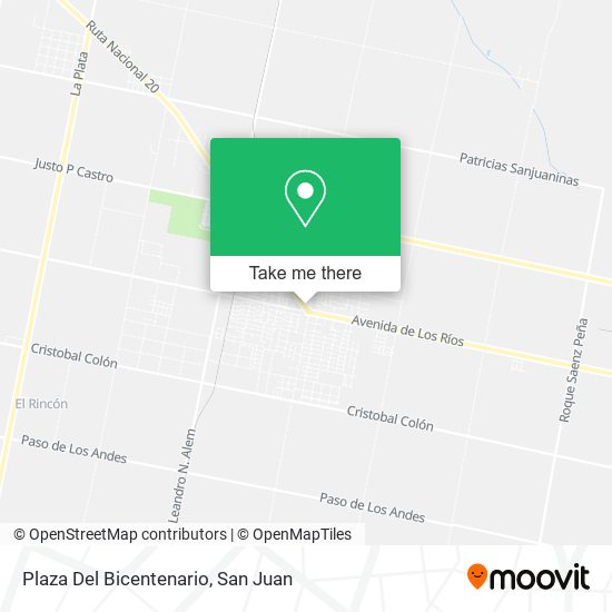 Mapa de Plaza Del Bicentenario