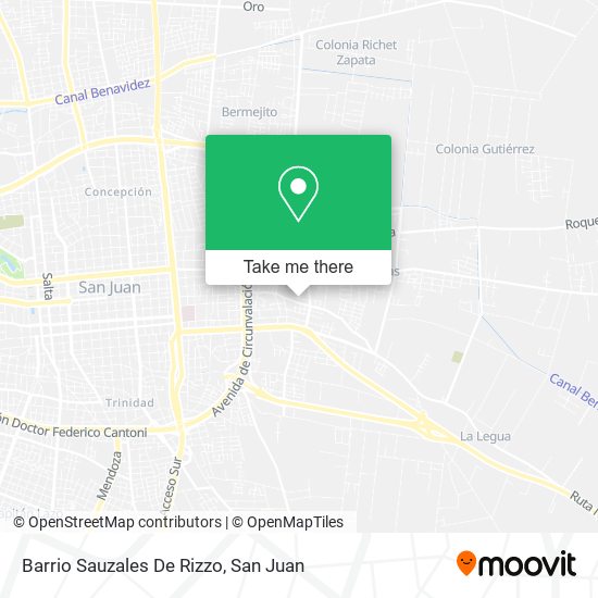Barrio Sauzales De Rizzo map