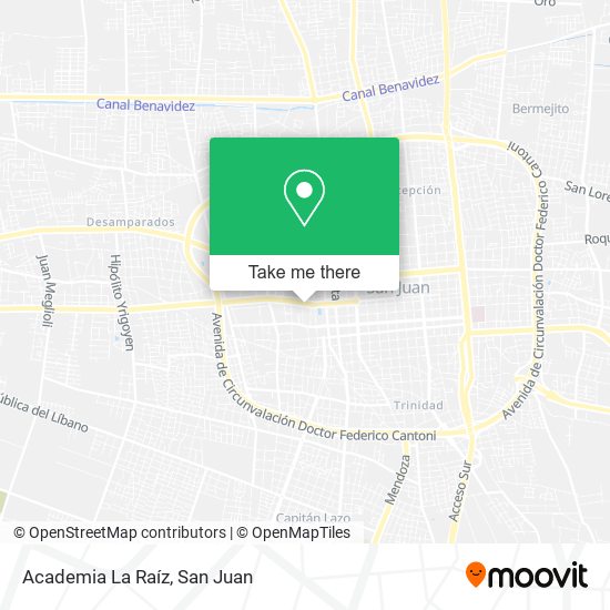 Academia La Raíz map