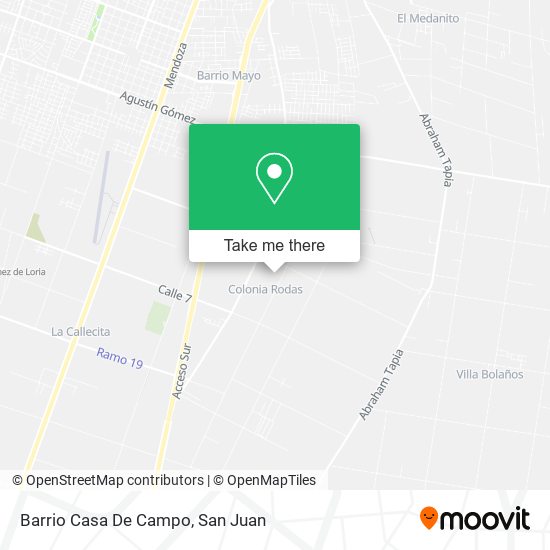 Barrio Casa De Campo map