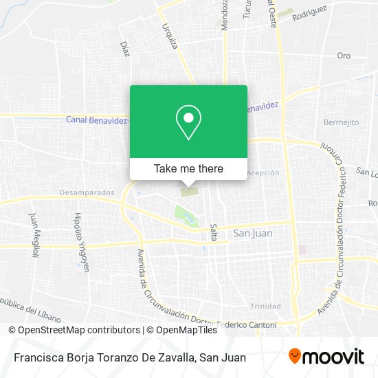 Francisca Borja Toranzo De Zavalla map