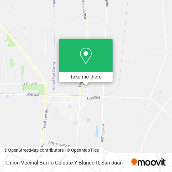 Unión Vecinal Barrio Celeste Y Blanco II map