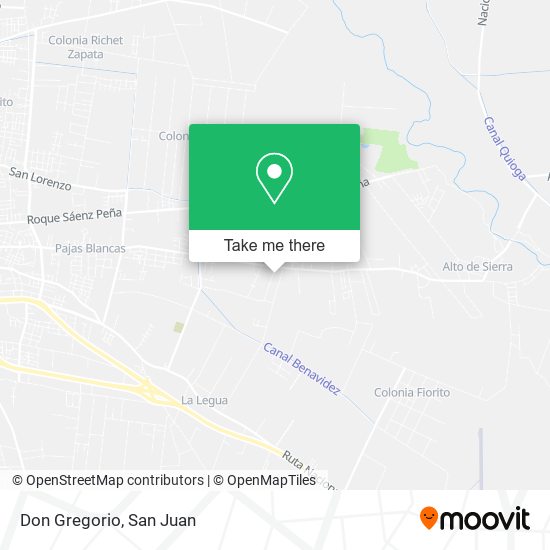 Don Gregorio map